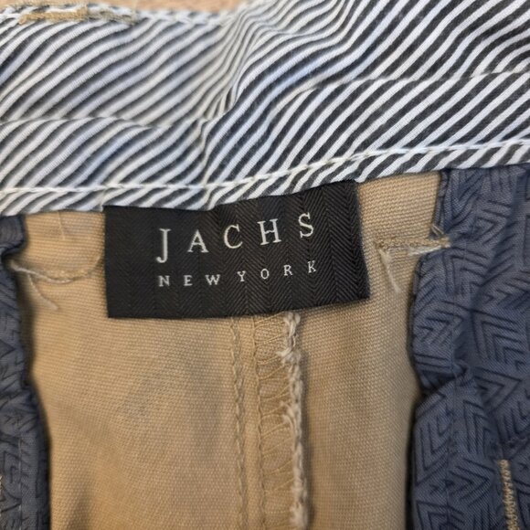 🔴 Jachs New York Shorts Mens 31 Dark Khaki Bleecker Palm Tree Summer Nautical - Picture 8 of 15